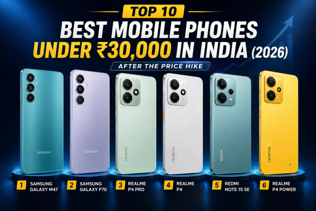 Best Mobile Phones Under ₹30,000 in India