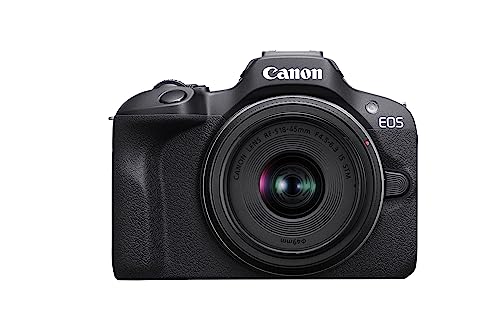 Canon Canon EOS R100 24.1 MP Mirrorless Camera (Black) with RF-S18-45mm f/4.5-6.3 is STM Optical Zoom Lens | 4k Video