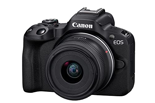 Canon Canon EOS R50 RF-S18-45mm f/4.5-6.3 is STM Mirrorless Camera (Black)- 4K Video Vlogging with 24.2 MP