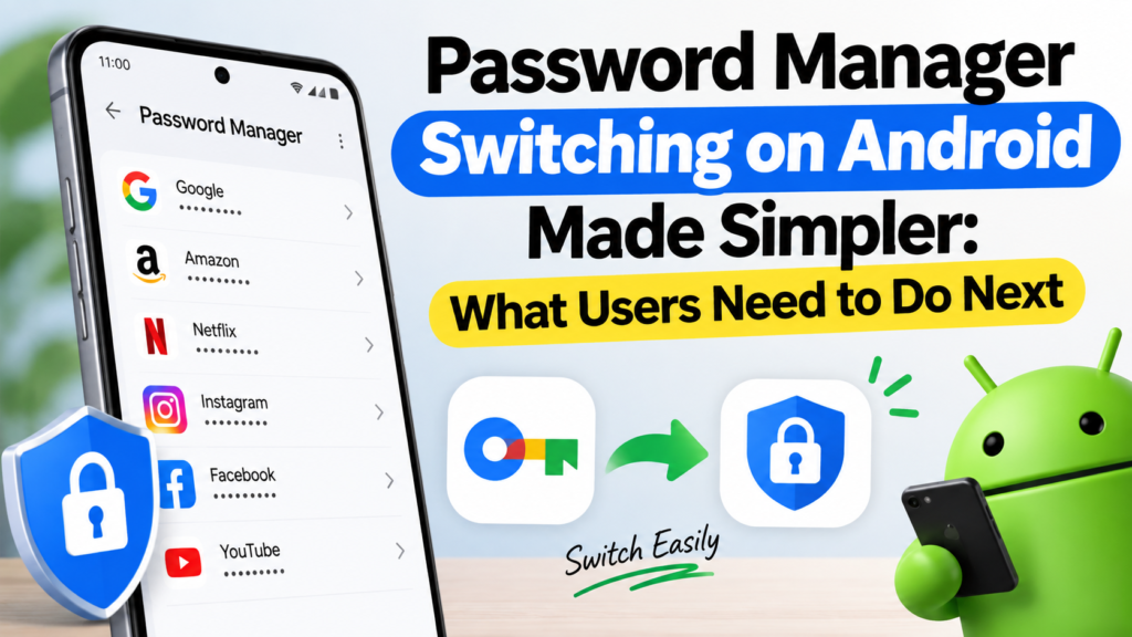 Password Manager Switching on Android Made Simpler: What Users Need to Do Next