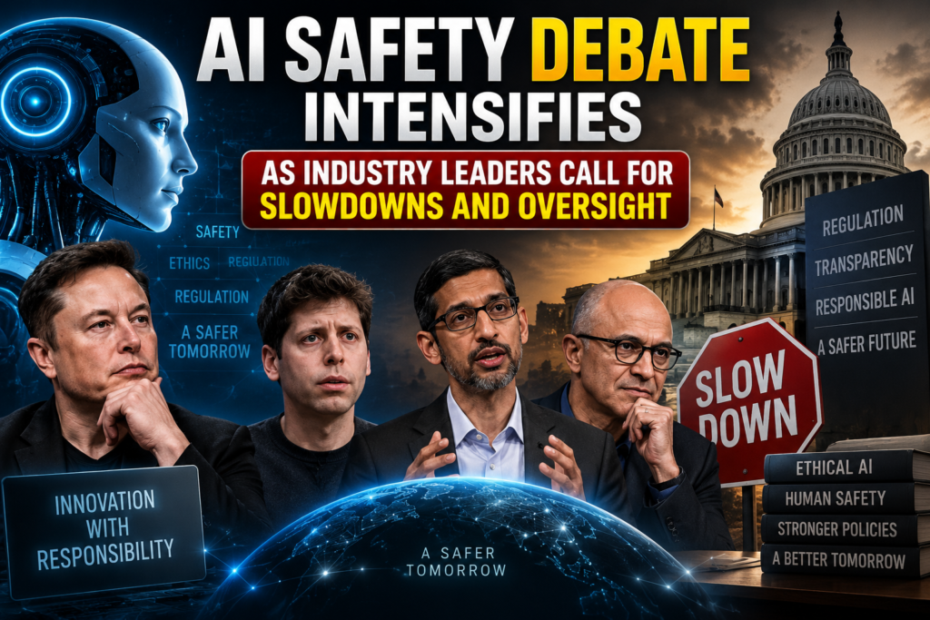 AI Safety Debate Intensifies as Industry Leaders Call for Slowdowns and Oversight