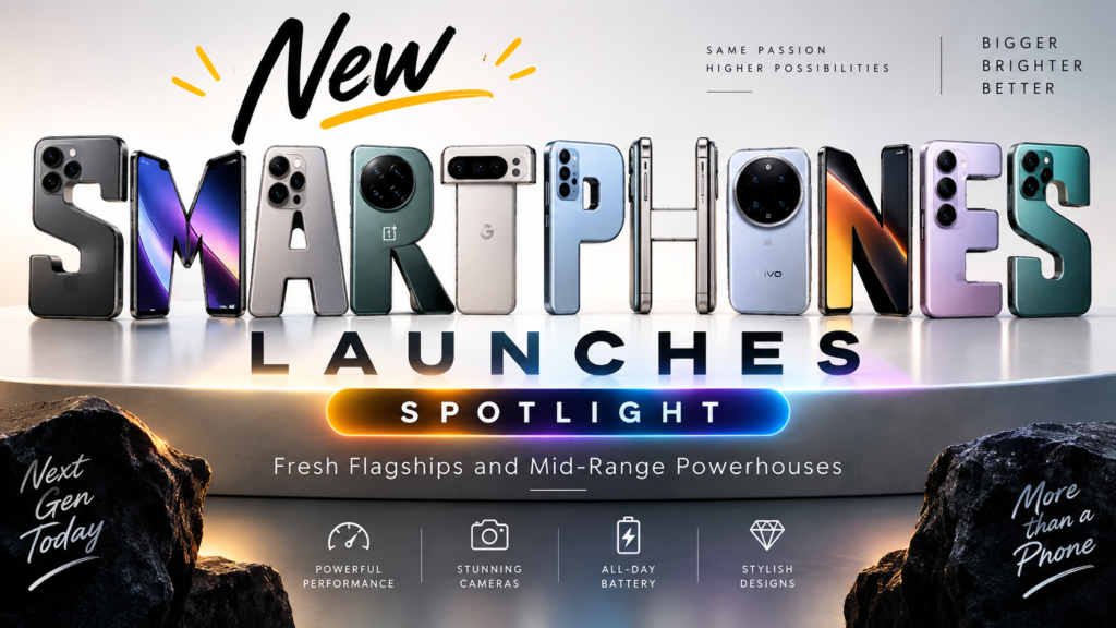 New Smartphone Launches Spotlight Fresh Flagships and Mid-Range Powerhouses