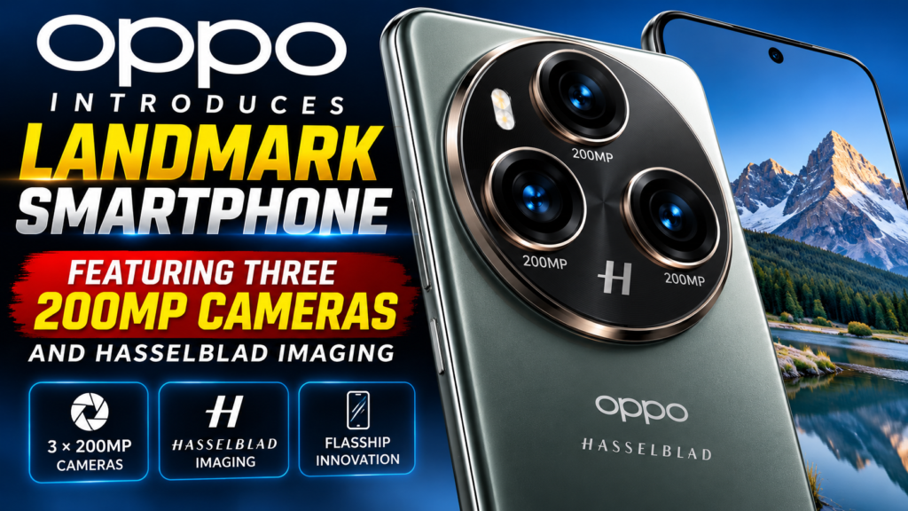 Oppo Introduces Landmark Smartphone Featuring Three 200MP Cameras and Hasselblad Imaging
