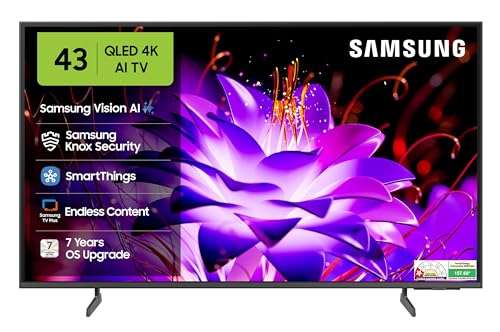 Samsung Samsung 108 cm (43 inches) Vision AI 4K Ultra HD Smart QLED TV QA43QEF1AULXL