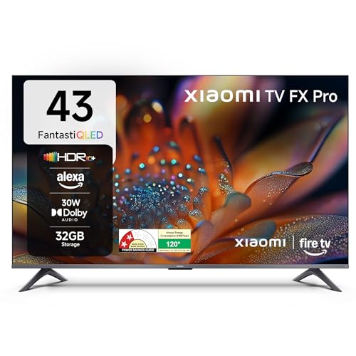 Xiaomi Xiaomi (108 cm) 43 inch FX Pro 4K QLED Smart | HDR10+ | 30W Box Speakers | Filmmaker Mode | Fire TV | L43MB-FPIN