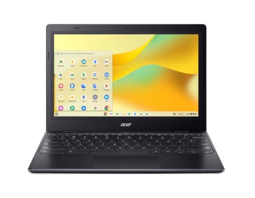 Acer Acer Chromebook, Intel Celeron- N4500 Processor, 4GB LPDDR4 RAM, 64GB eMMC, 29.46cm /11.6″ inch HD Display, Chrome OS, Intel UHD Graphics,WiFi 5, Black, 1.2 KG, CO731, Thin & Light Laptop