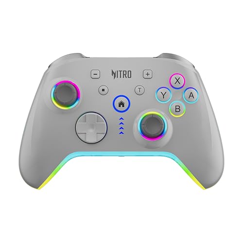 Acer Acer Nitro Katana NT-01 Wireless Game Controller | BT + Wired USB-C | 6-Axis Gyro Motion | Dual Vibration Motors | 20 Buttons | Hall Effect Triggers | 900mAh Battery | Switch/Android/iOS/PC Compatible