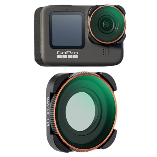 Axcess Axcess K&F GOPRO Hero 9/10/11/12/13 Action Camera CPL Circular Polarizer Filter, High-Definition Lens, Anti-Reflection Green Film, Waterproof and Scratch-Resistant