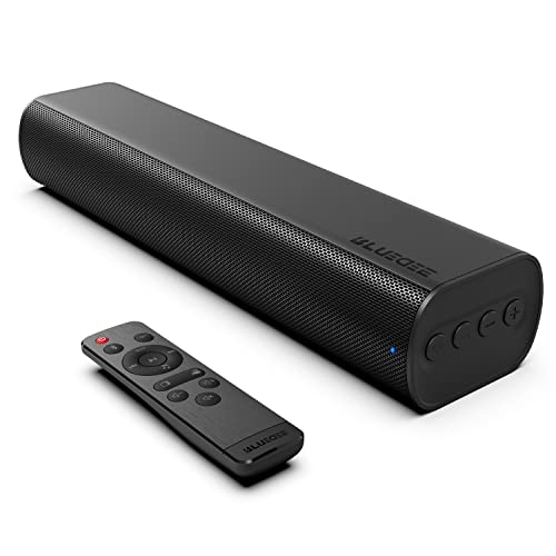 Bluedee Bluedee BD-SK300 16-inch Cinematic TV Bluetooth Sound Bar with Impactful Bass, Remote Control, Wall Mountable, Black