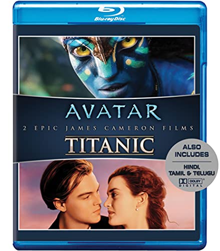 E Excel Home Videos James Cameron’s 2 Epic Film Collection: Avatar (2009) + Titanic (1997) (Blu-ray) (3-Disc Box Set)