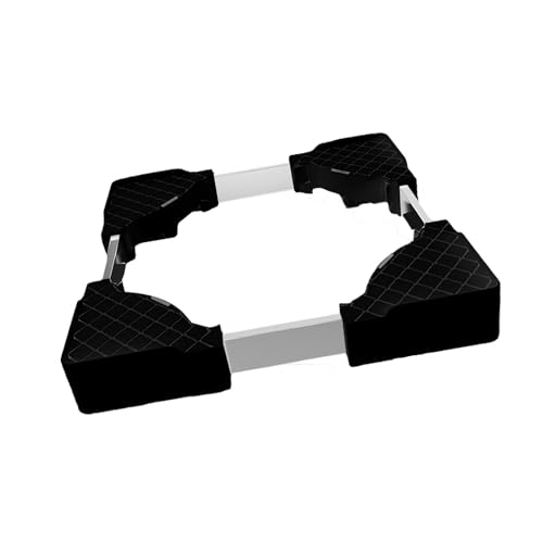 ECOMISTIQ ECOMISTIQ® Washing Machine Base Low Noise Fridge Undercarriage Stand Bracket for Dryers Black|Black|Stainless Steel, Rubber, PP| Parts & Accessories| Washers & Dryers | Major Appliances |Home Garden