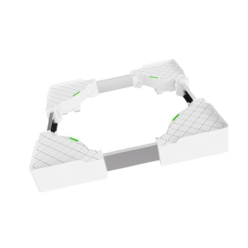 ECOMISTIQ ECOMISTIQ® Washing Machine Base Low Noise Fridge Undercarriage Stand Bracket for Dryers White|White|Stainless Steel, Rubber, PP| Parts & Accessories| Washers & Dryers | Major Appliances |Home Garden