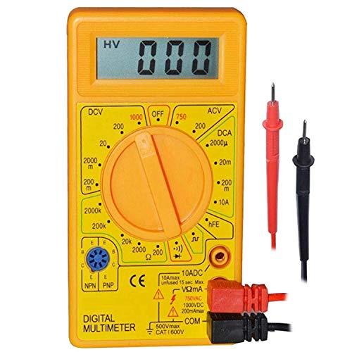 FEDUS Fedus Digital Multimeter LCD AC DC Measuring Voltage Current (not for professional use) Colour may vary