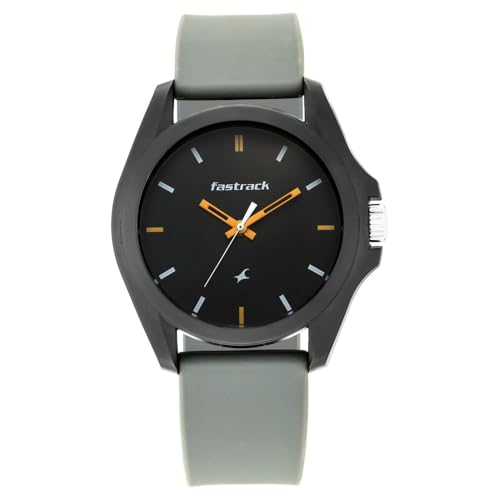 Fastrack Fastrack Tees Analog Grey Dial Unisex-Adult Watch-68011PP08