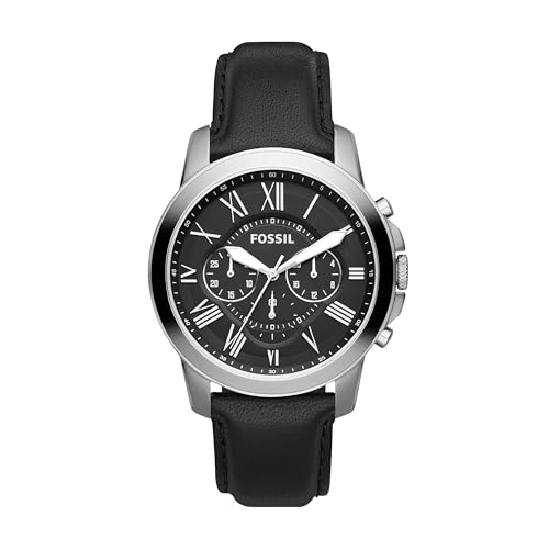 Fossil Fossil Grant Chronograph Black Dial Men’s Watch-FS4812
