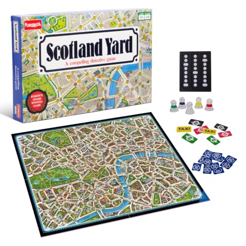 Funskool Funskool Games, Scotland Yard, A Compelling Detective and Strategy, Animal Board Game for Kids & Family, 2-3 Players, Ages 10 and Above, Multicolour