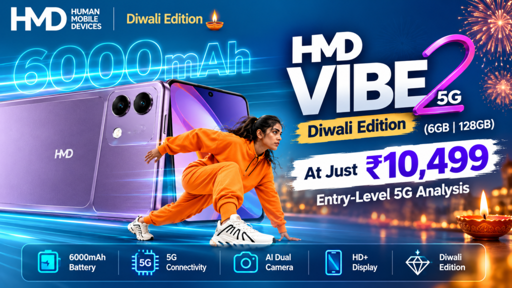 HMD Vibe 2 5G Diwali Edition Debuts at Rs 10,499: Entry-Level 5G Analysis