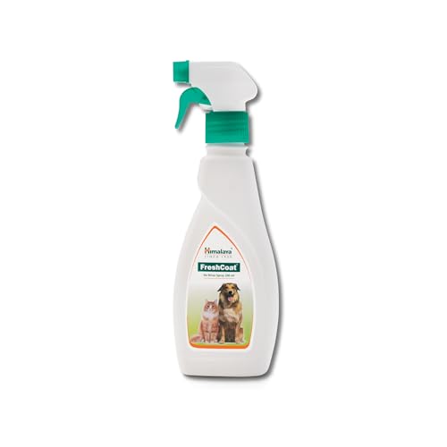 Himalaya Himalaya FreshCoat No Rinse Spray for Dogs & Cats | Quick Freshness & Skin Hygiene | with Lemon, Vetiver & Holy Basil | 200 ml