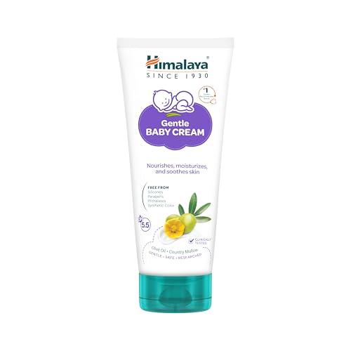 Himalaya Himalaya Gentle Baby Cream 100ml with Olive Oil, Giloy & Licorice | pH 5.5 | No. 1 Doctor Recommended Baby Cream | Hypoallergenic | Nourishing Baby Face Cream & Moisturizer for All Skin Types