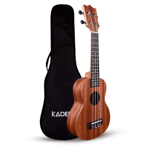 Kadence Kadence UKW03C Wanderer 21″ Acoustic Ukulele | Mahogany Wood | Comes with Bag | Includes Learning Course | Brown
