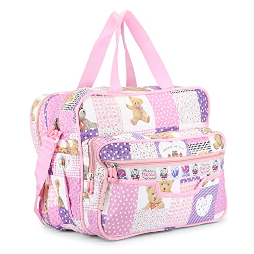 LONGING TO BUY LONGING TO BUY Multi-Compartment Baby Bag, Diaper Bag & Mother Bag for All Purpose (Purple)