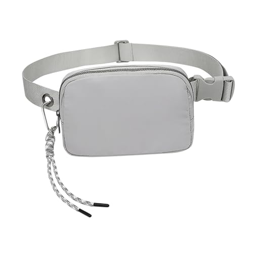 MERISHOPP MERISHOPP®Belt Bag for Women Men Sport Waist Pack with Zipper Fashion Waist Bag Gray|Clothing, Shoes & Accessories | Womens Handbags & Bags| Womens Handbags & Bags