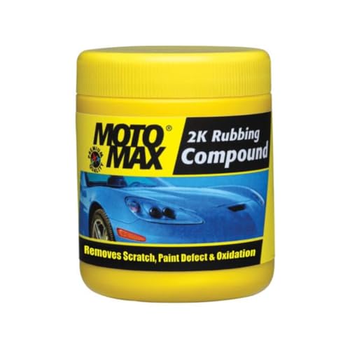MOTOMAX Motomax 2K Rubbing Compound 100g | Removes Minor Scratches, Swirl Marks, Paint defect and Oxidization from metal surfaces on Cars, Bike, Motorbikes | Removes dirt, grime, stains to make surface glossy