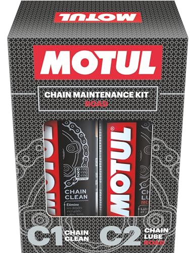 Motul Motul Chain Lube & Chain Cleaner Combo for Bikes – C2 Lubrication + C1 Deep Cleaning Spray for Superior Chain Care, Suitable for All Motorcycles, 150 ml Each