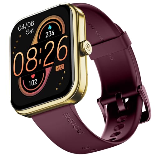 Noise Noise ColorFit Pulse 3 with 1.96″ Biggest Display Bluetooth Calling Smart Watch, Premium Build, Auto Sport Detection & 170+ Watch Faces Smartwatch for Men & Women (Deep Wine)