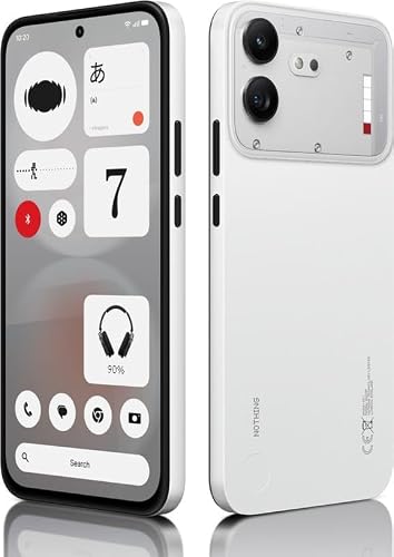 Nothing Nothing Phone (4b) 5G, 8GB RAM, 256GB, White | 6.77 inch Super AMOLED display, 6000 mAh battery, 33 W wired charging
