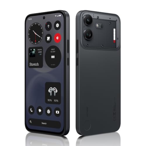 Nothing Nothing Phone (4b) 5G (Black, 8GB RAM, 256GB Storage) | 6.77 Inch Full HD+ AMOLED Display | Qualcomm Snapdragon 6 Gen 4 Processor | 50MP AI Dual Rear Camera + 8MP Ultra Wide Camera | 6000mAh Battery