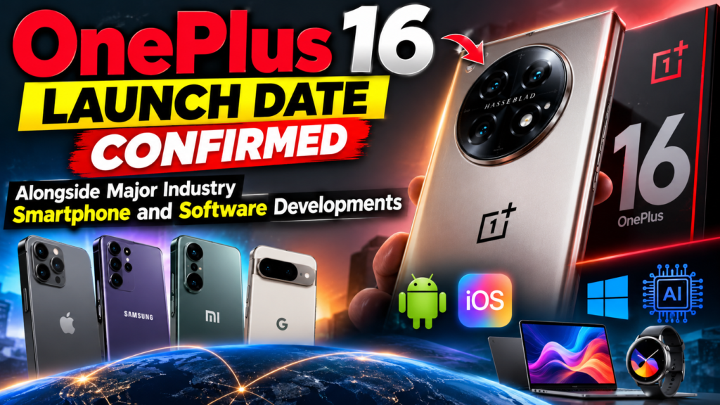 OnePlus 16 Launch Date Confirmed Alongside Major Industry Smartphone and Software Developments
