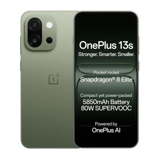 OnePlus OnePlus 13s | Snapdragon® 8 Elite | Smarter with OnePlus AI | Lifetime Display Warranty | 16GB+512GB | Green Silk