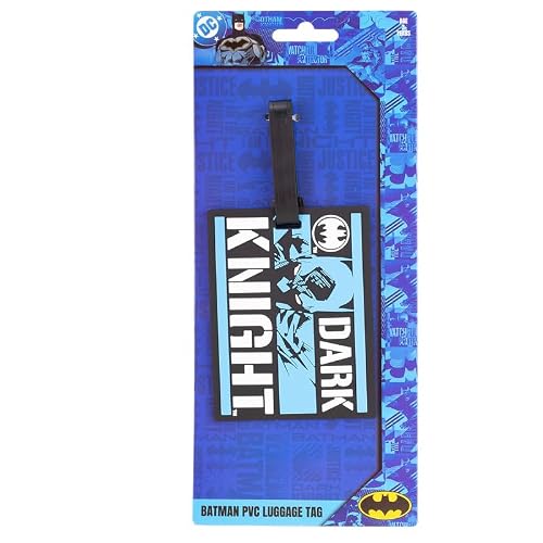 STRIDERS Premium Batman Travel Luggage Tag Waterproof PVC Bag Tag for Suitcase, Backpack & Trolley Bags