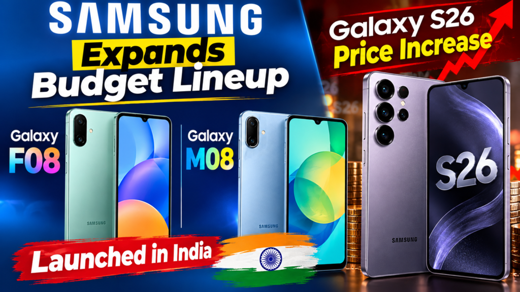 Samsung Expands Budget Lineup With Galaxy F08 and M08 Launches in India Alongside Price Increases for Galaxy S26