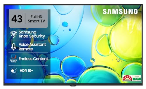 Samsung Samsung 43 inch (108cm) FHD Smart LED 2026 TV | HDR10+ | 150+ Channels | Voice Assistance Remote | PurColor | Contrast Enhancer | Knox Security | UA43F5650FUXXL