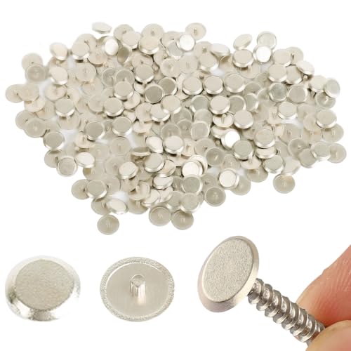Serplex Serplex® M4 Screw Caps Snap On Decorative Silver Metallic Covers | Silver Metallic Finish, Tool Free Quick Installation, Tough ABS Plastic, Flush Slim Profile