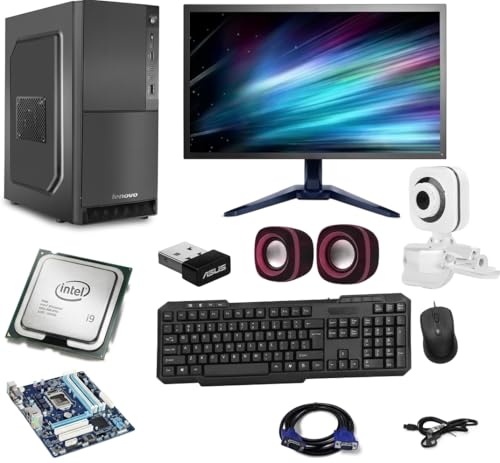 TECH- Assemblers TECH- Assemblers Desktop Computer | Intel Core i5-2400 Processor | 4GB RAM | 500GB HDD | 18.5 Inch LED Monitor | USB WiFi Adapter Included | Keyboard & Mouse | Windows 10 Pro | Office & Home Use