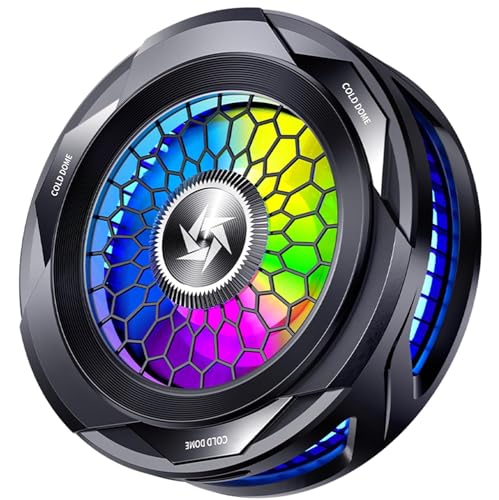 Techking Techking 15 YEARS WARRANTY Magnetic RGB Mobile Cooling Fan – Advanced Semiconductor Technology, Silent Operation & Colorful LED Lights for BGMI, PUBG & Smartphones
