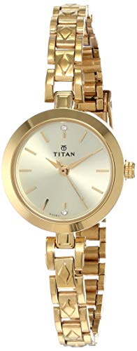 Titan Titan Karishma Analog Champagne Dial Women’s Watch -NM2598YM01 / NL2598YM01