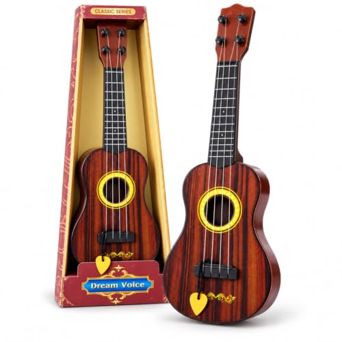 Toy Imagine Toy Imagine 18-Inch 4-String Kids Guitar, Ukulele-Style Musical Toy | Musical Instrument Toy for Boys & Girls, For 2-10 Years, Beginner Gift for Children, Mini Acoustic Learning Toy for Toddlers