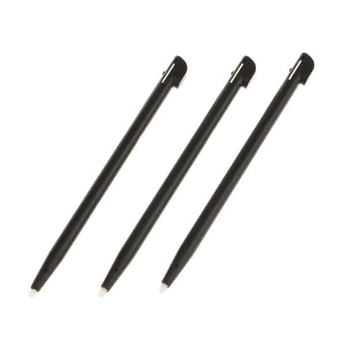 UJEAVETTE UJEAVETTE 4x3Piece Slot in Touch Screen Pen Stylus Resistive for Nintendo 2DS Black