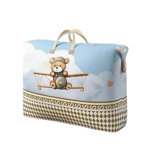 VEEREMART VEEREMART Baby Diaper Bag with Teddy Bear Print, Large Capacity, Multifunctional Baby Changing Bag, Spacious Organizer Backpack for Diapers, Bottles, Clothes & Baby Essentials, Travel & Outings 1pcs