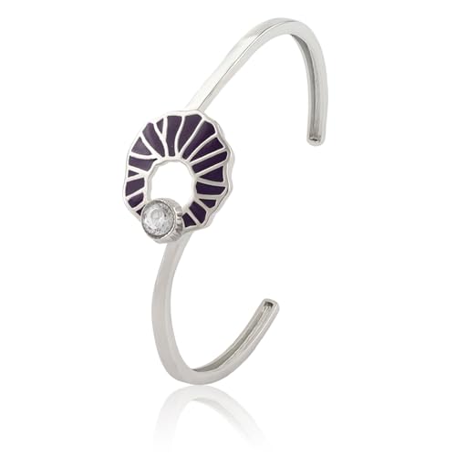 VOYLLA VOYLLA Fractals In Nature Sea Spirale Enamel Bracelet for Women Lightweight Anti Tarnish Bracelet Jewellery for Everyday & Work Gift for Women