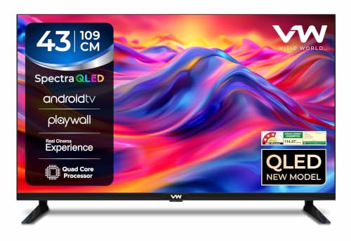 Visio World Visio World VW 109 cm (43 Inches) SmartChoice Spectra Series Full HD Smart QLED Android TV VW43AQ3