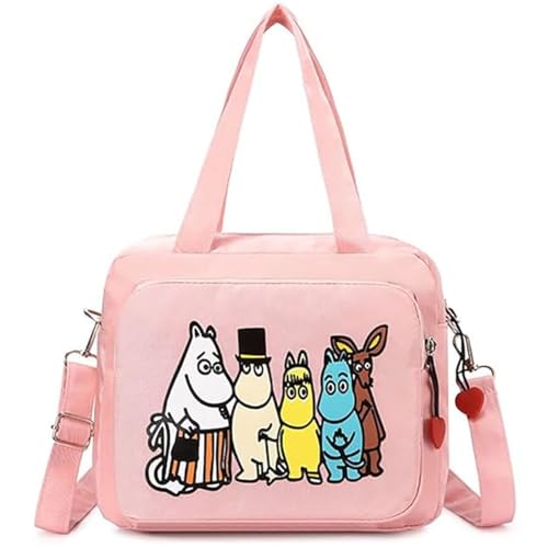 Winnies Winnies Diaper Bag Mummy Tote | Travel Nappy Tote for Baby Care | Multifunction Maternity Cross Body Bags with Zipper Closure Lightweight Hand-Carry Totes for Moms & Newborn Essentials (Pink)