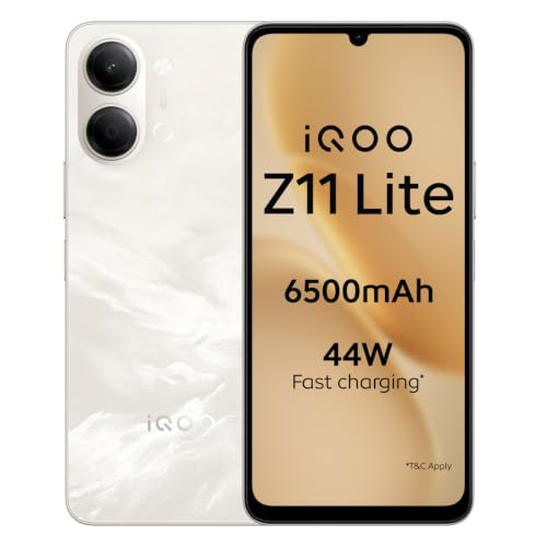 iQOO iQOO Z11 Lite 44W 5G (Solar Flame, 4GB RAM, 64GB Storage)